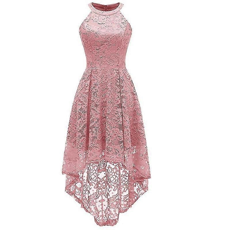 Women’s Halter Hi-lo Floral Lace Cocktail Party Dress Formal Dress, Pink | Fruugo SG