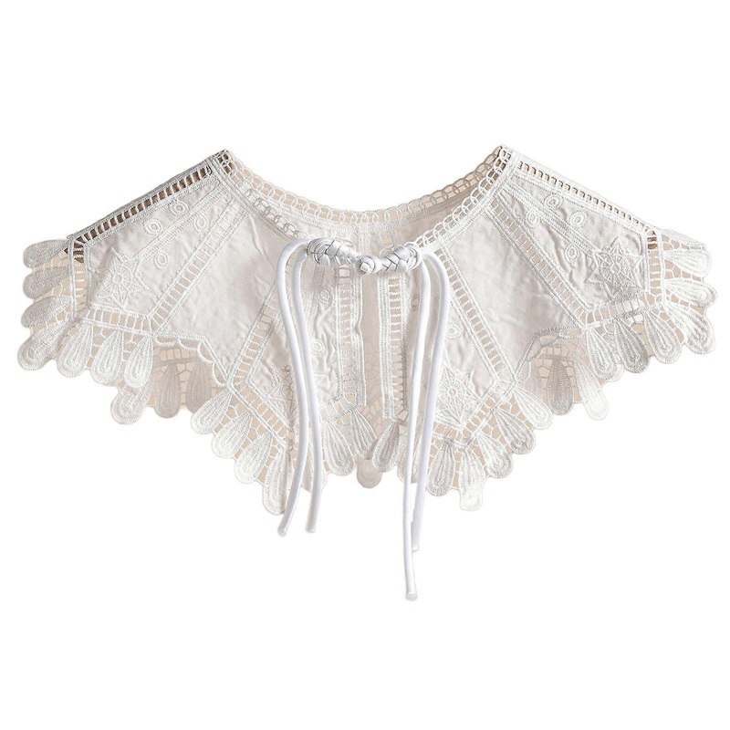 Embroidery Collar Lace Collar Women False Collar for Women Dickey Collar Detachable Collar for dress Faux Collar Lace Up  3 | Fruugo SG