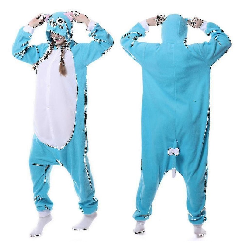 Winter Adult Women Animal Anime Fairy Tail Happy Blue Cat Pajamas Halloween Christmas Party Onesies Cosplay Pijamas Fancy Dress | Fruugo SG