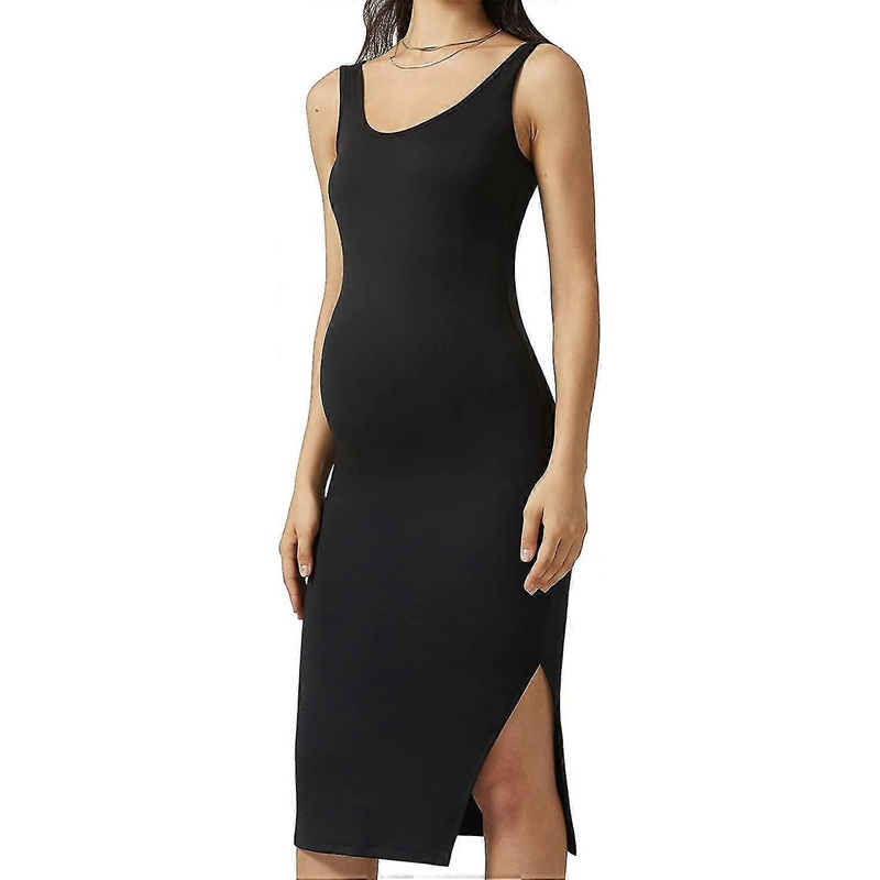 Women’s Maternity Sleeveless Tank  Side Slit Bodycon Pregnancy Clothes Casual For Daily S-2xl | Fruugo SG