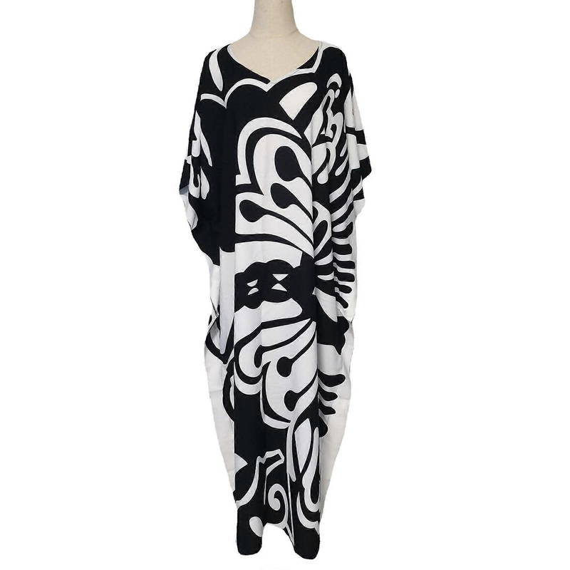 Bathing Suit Cover Up Black and White for Butterfly Kaftan Dress for Women Long Bikini Coverup Oversized Vacation for Sun for Protection | Fruugo SG