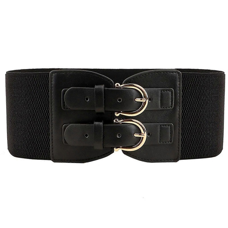 Elastic Corset for Women Ladies Dress Corset Fashion Female Stretch Waist Belt with Adjustable Pin Buckle for Prom Party  Black | Fruugo SG