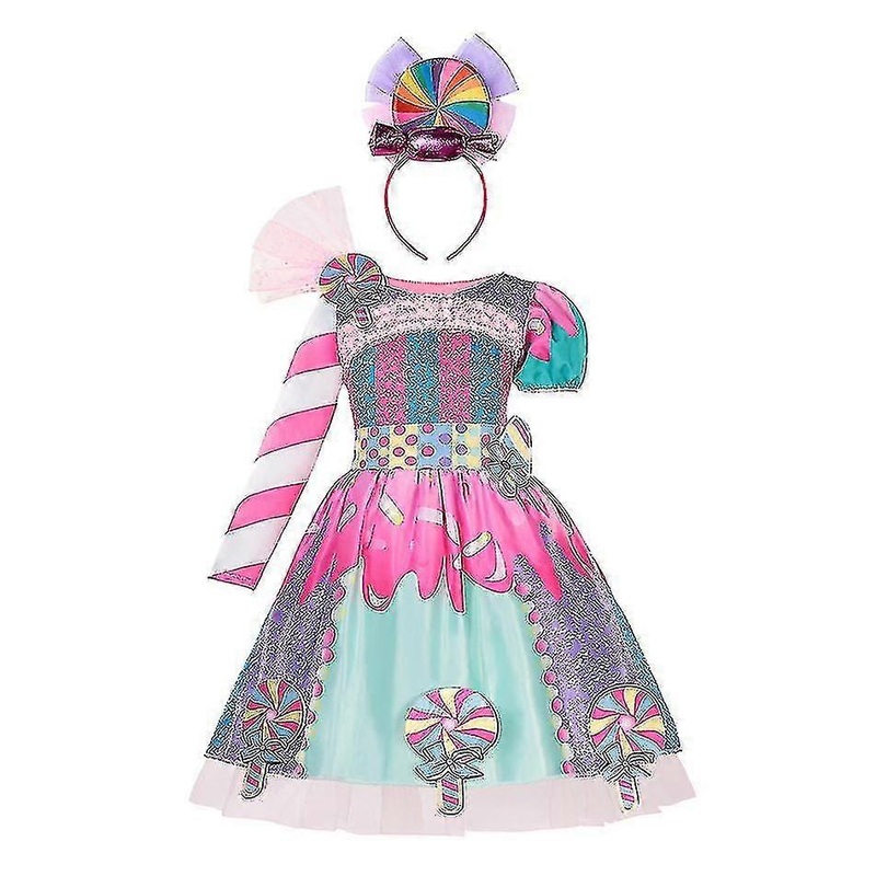 Girls Candy Dress Summer Fancy Lollipop Tutu Dresses Children’s Carnival Purim Costumes Z | Fruugo SG