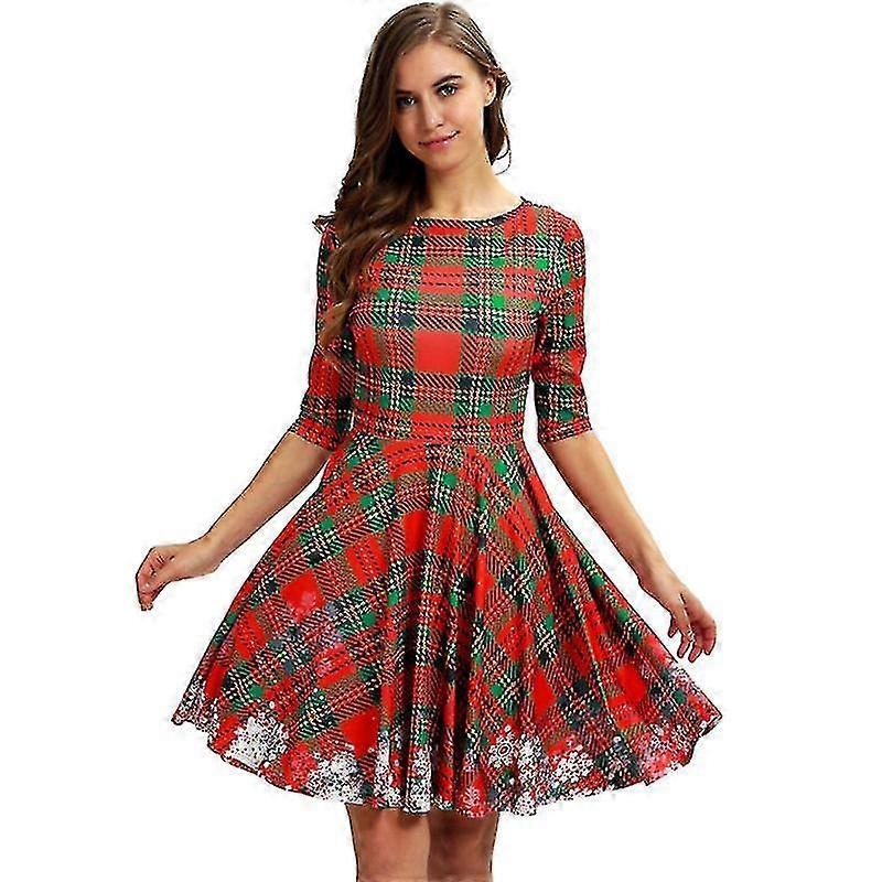 Women’s 3d Print Short Sleeve Unique Casual Flared Midi Dress | Fruugo SG