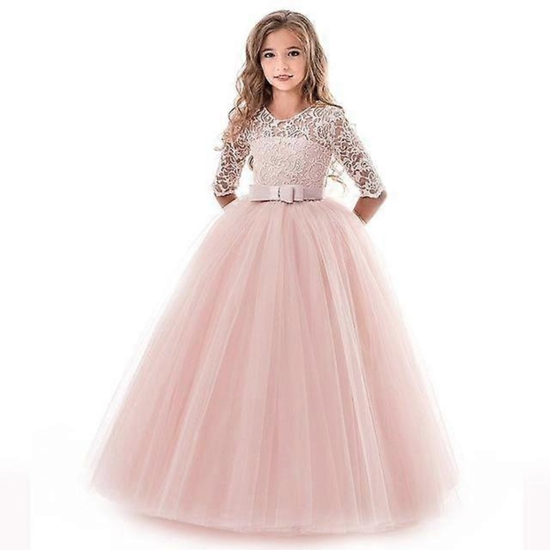 Girls’ Long Evening Party Wedding Dress | Fruugo SG