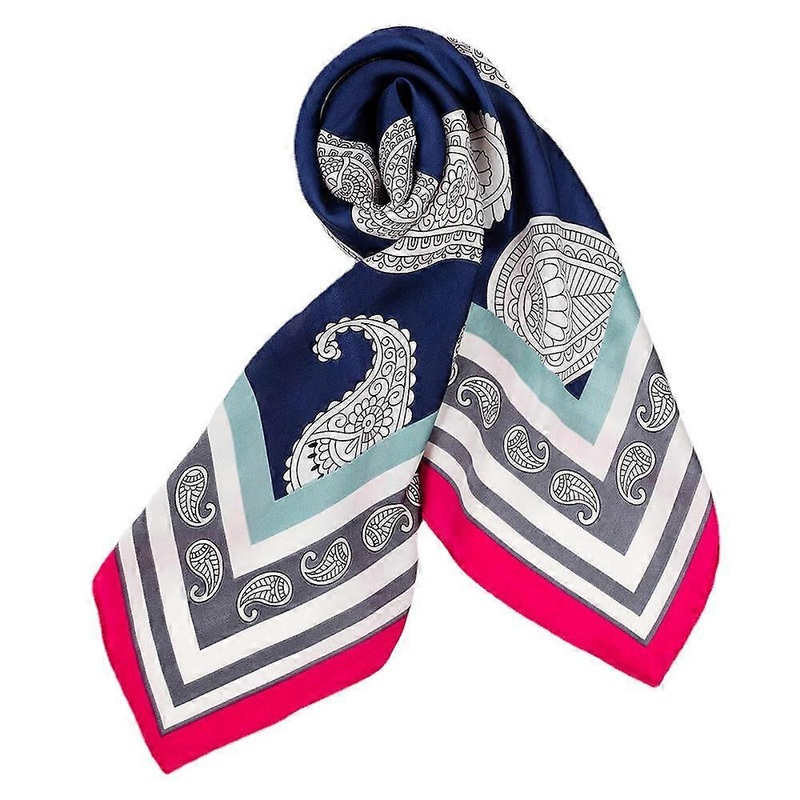 Women’s Satin Embroidered Silk Scarf – Comfortable Striped Fashion Headpiece | Fruugo SG