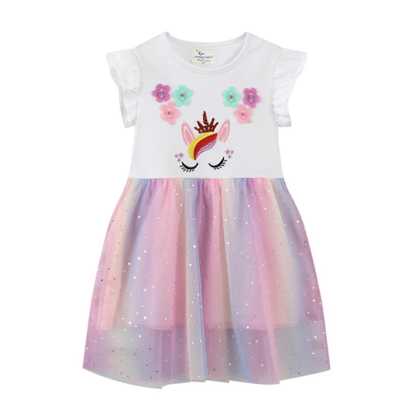 Kids Girl Unicorn Rainbow Tulle Princess Dress Bridesmaid Pageant Party Wedding Tutu Dresses | Fruugo SG