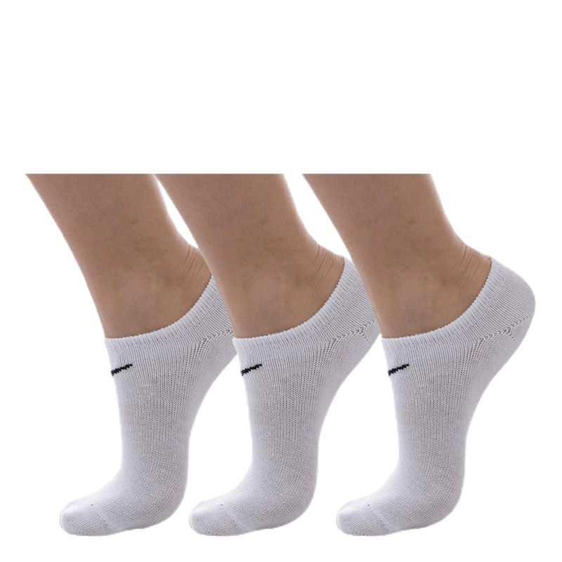 3-pack Lightweight No Show White/Black