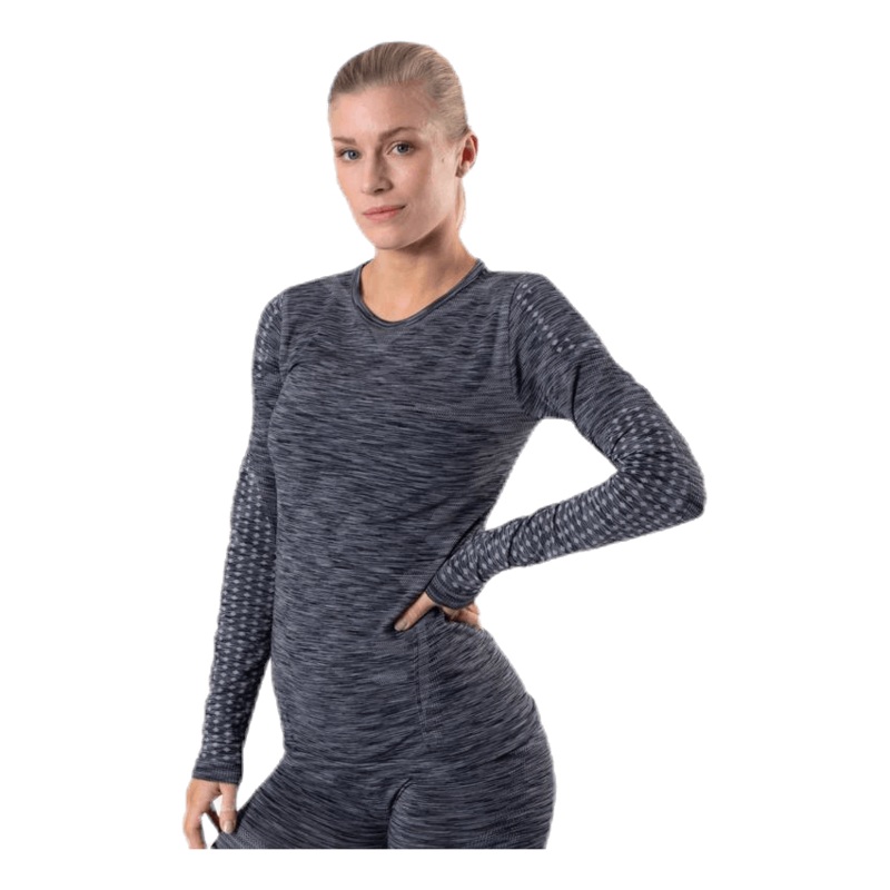 Ascoli Seamless L/S Performance Tee Black