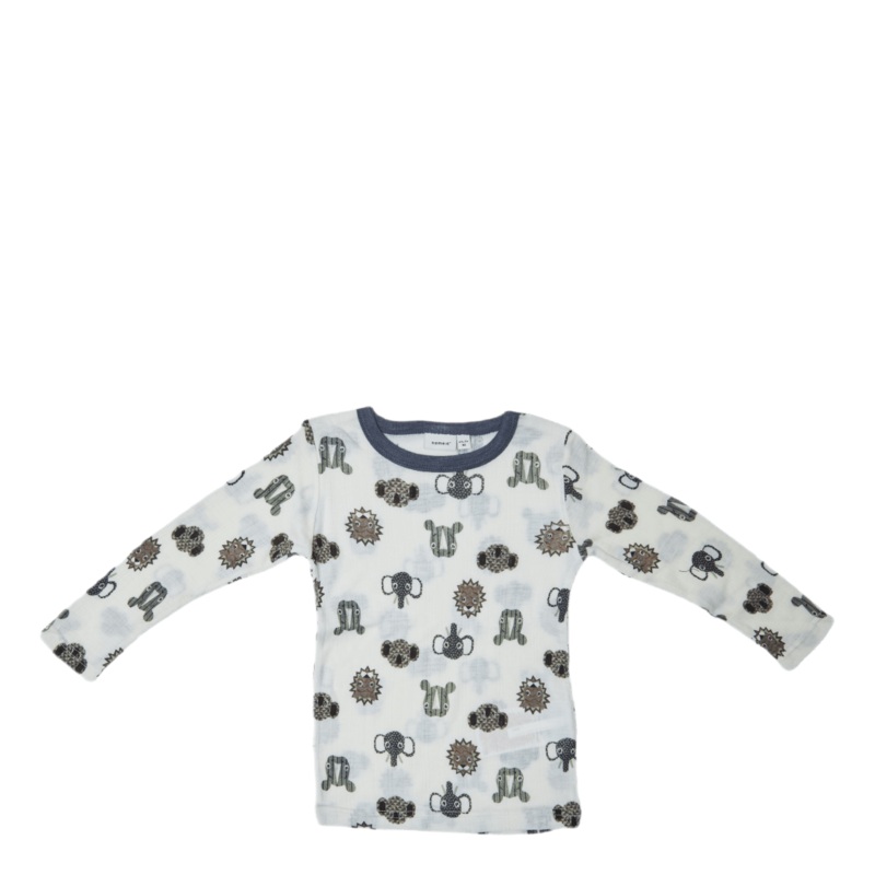 Wang Wool Needle Ls Top White|86|92|98|104|110