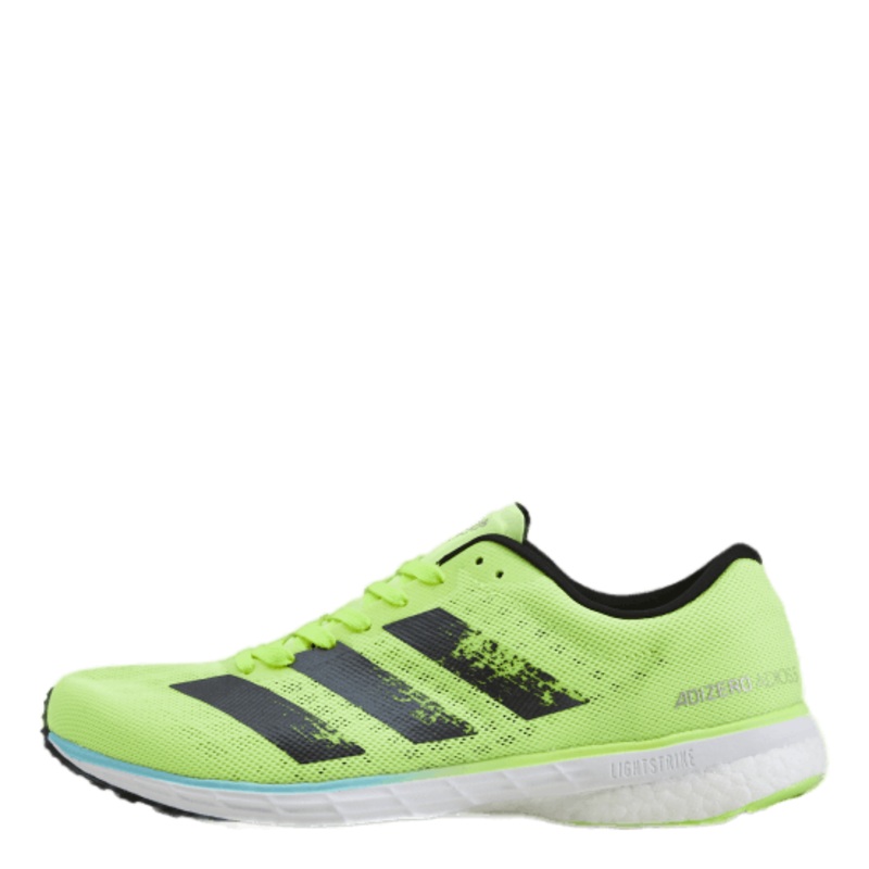 Adizero Adios 5 M Solar Yellow / Core Black / Clear Aqua