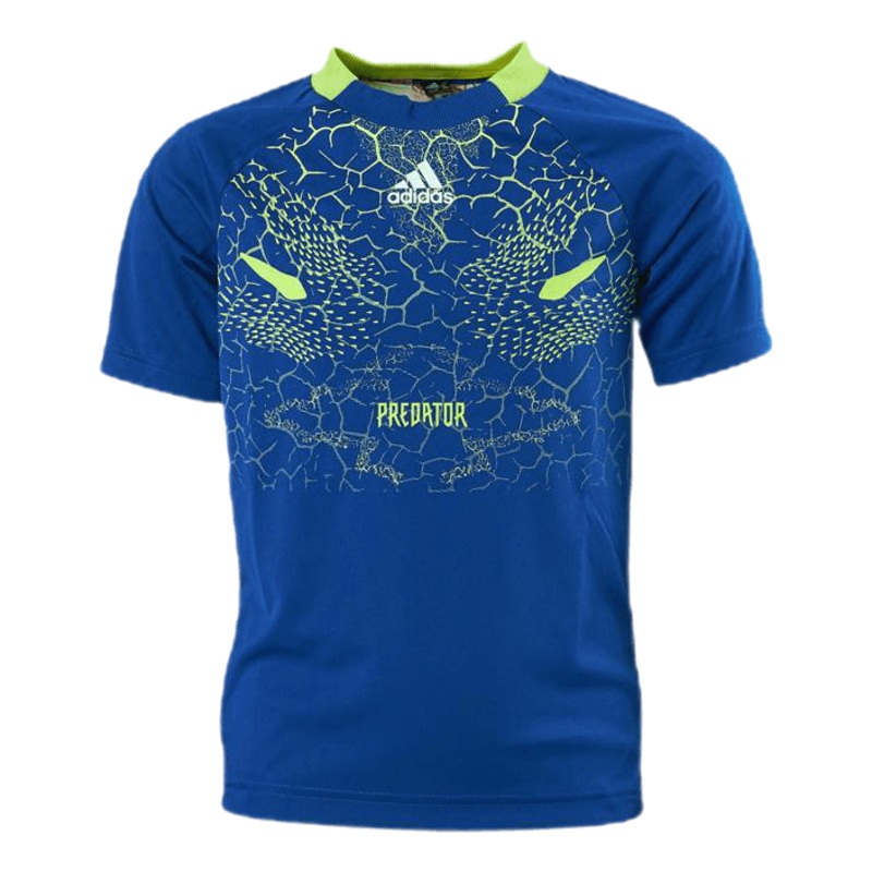 Boys Predator Aeroready Football T-Shirt Team Royal Blue / Semi Solar Yellow