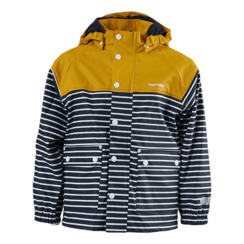 Wings Fleece-Lined Rain Jacket Blue/Yellow