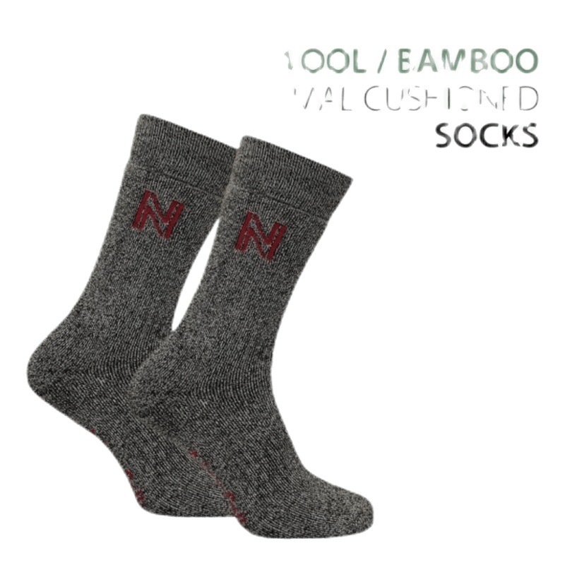 Gabby Walking Sock Bambu Merinowool Black