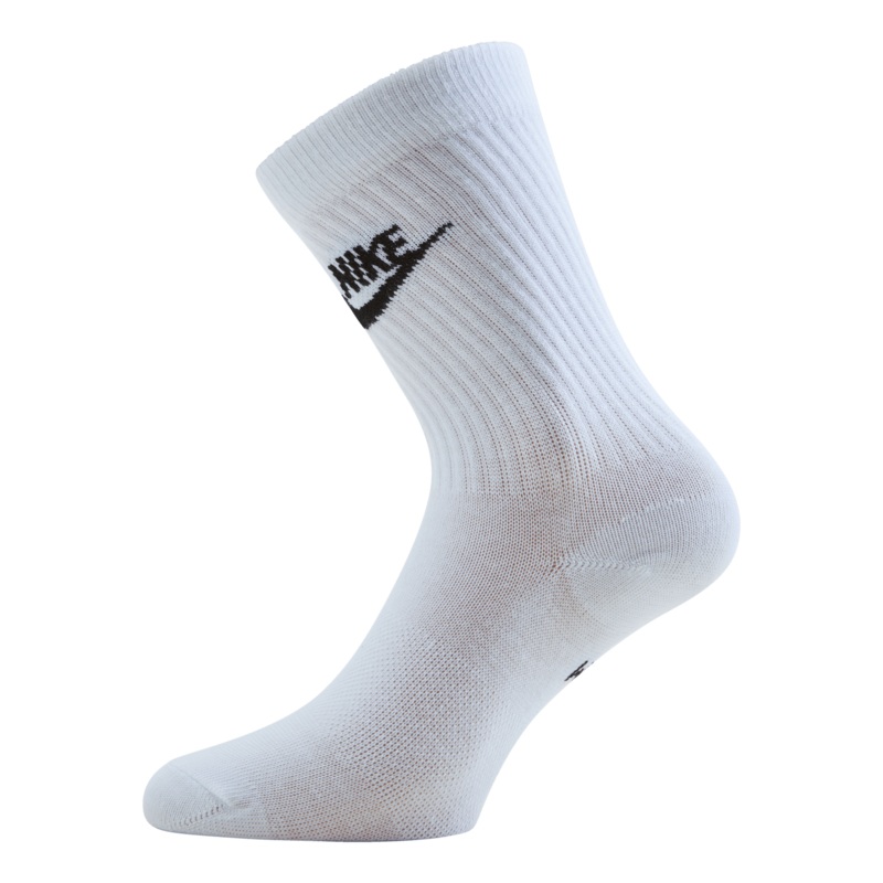 Sportswear Everyday Essential Crew Socks (3 Pairs) WHITE/BLACK