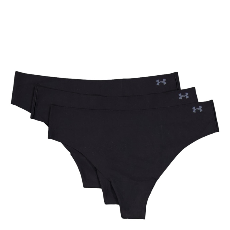Ua Pure Stretch No Show Thong  Black