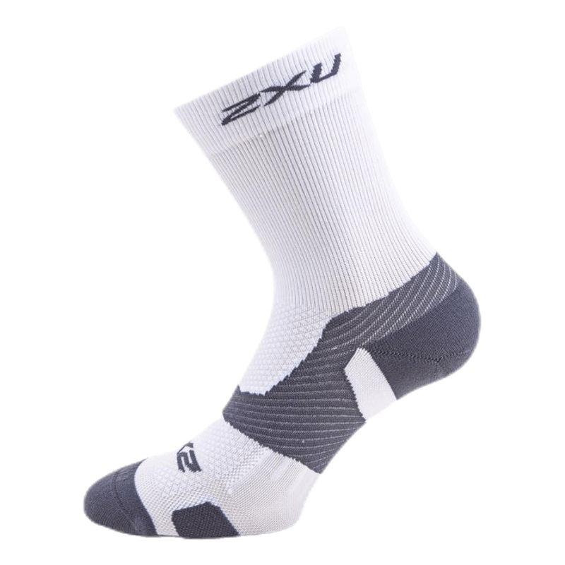 Vectr Light Cushion Crew Socks White/Grey