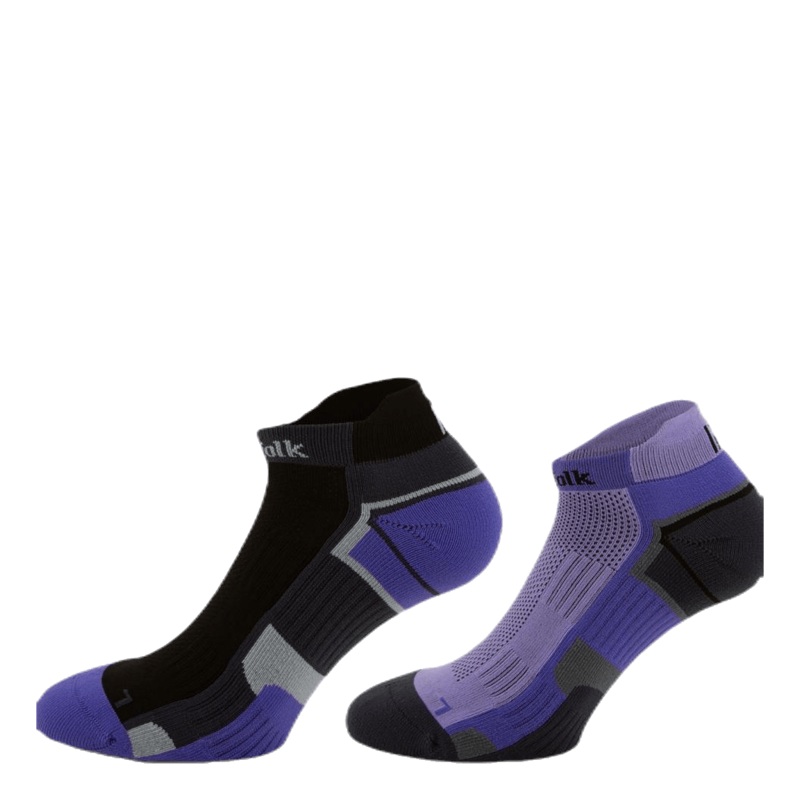 2-Pack Running Socks – Lewis Purple/Black