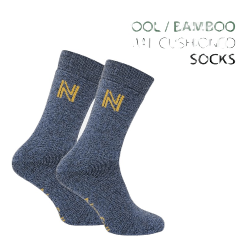 Gabby Walking Sock Bambu Merinowool Blue