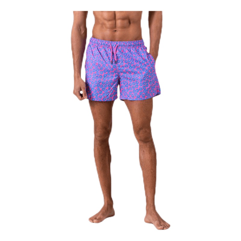 Twisted Smile Swim Shorts Pink