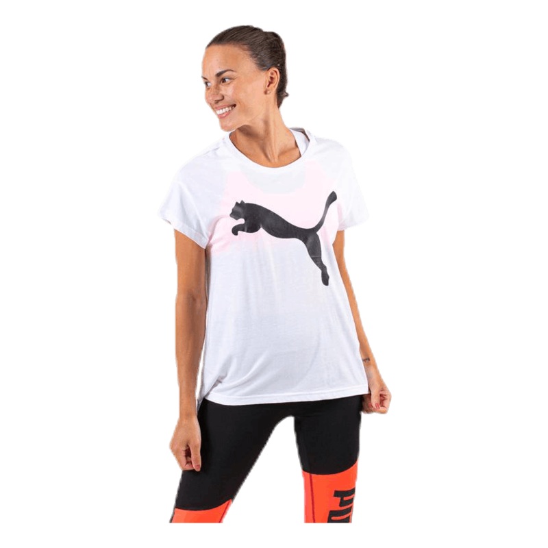 Active Logo Tee White/Black|XS|S|M|L