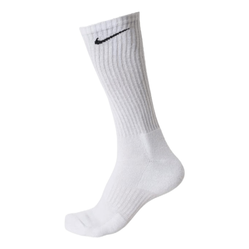 Everyday Cushioned Training Crew Socks (6 Pairs) WHITE/BLACK