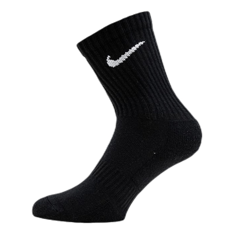 Everyday Cushioned Training Crew Socks (3 Pairs) BLACK/WHITE