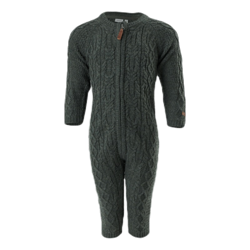 Wrilla Wool Ls Knit Suit Thyme