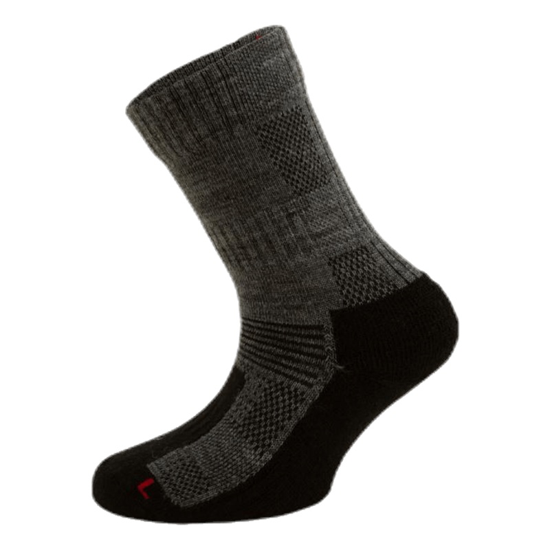 2-pack Merino Wool Walking Socks Junior – Leonardo Grey