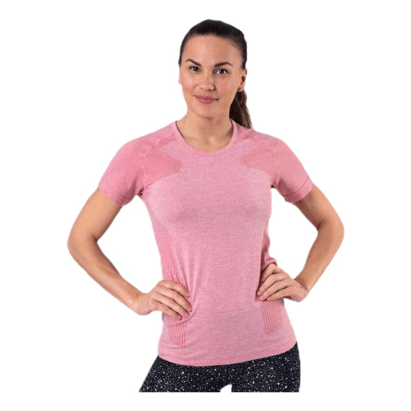 Vanilla Melange Seamless S/S Tee Pink