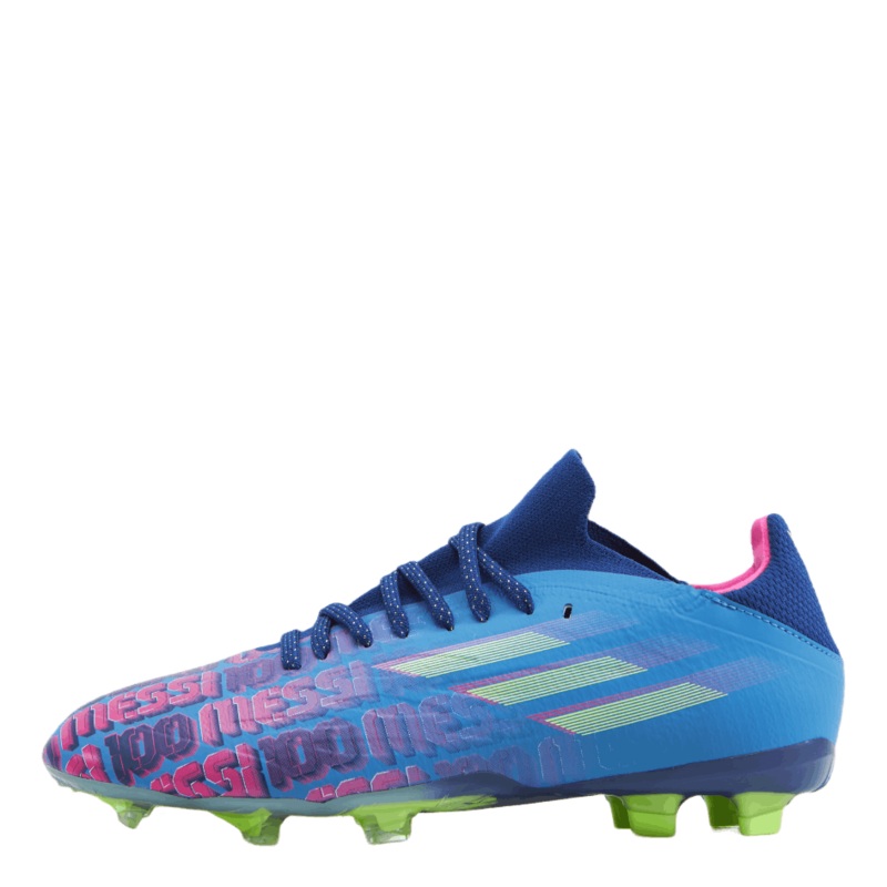 X Speedflow Messi.1 Fg J Victory Blue / Shock Pink / Solar Yellow