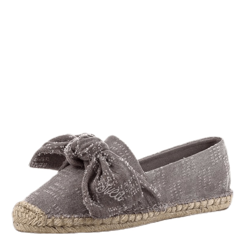 Amanda Knot Espandrillo Grey/Beige