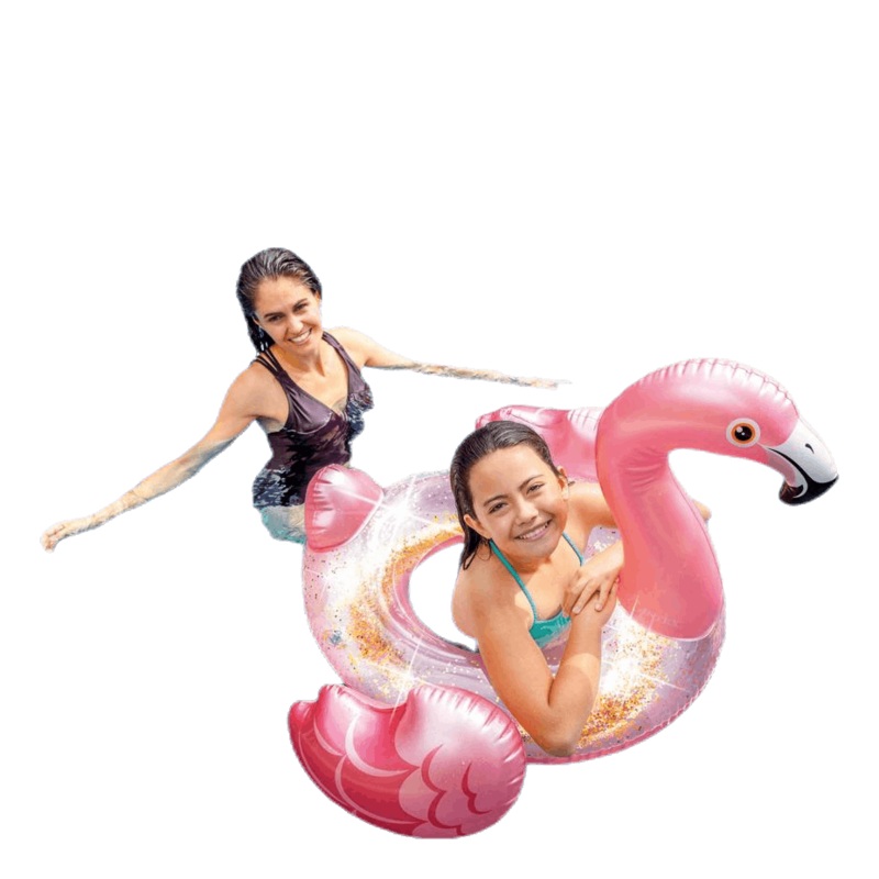 Glitter Flamingo Tube Pink|ONESIZE