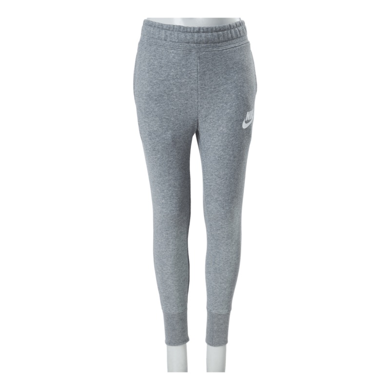 Sportswear Club Big Kids’ (Girls’) French Terry Pants CARBON HEATHER/WHITE