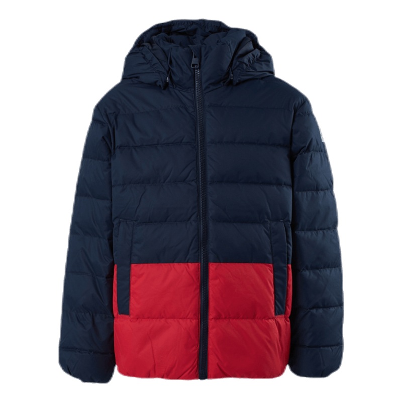 Amund Down Jacket Blue/Red|104|110|116|122|128|134|140|146|152|158|164