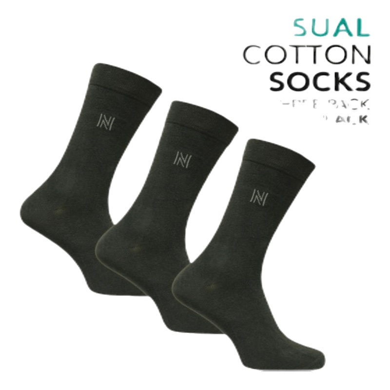 3-Pack Casual Socks – Brody Black