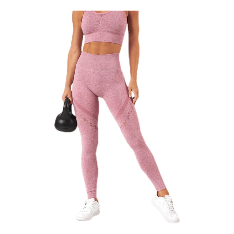 Fitness Seamless Mesh Tights Pink