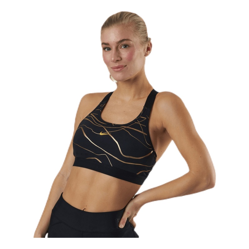 Swoosh Icon Clash Bra Black/Gold