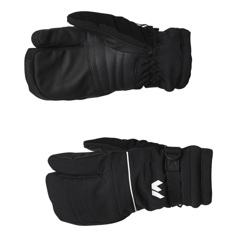 Allegro 3 Finger Ski Gloves Black