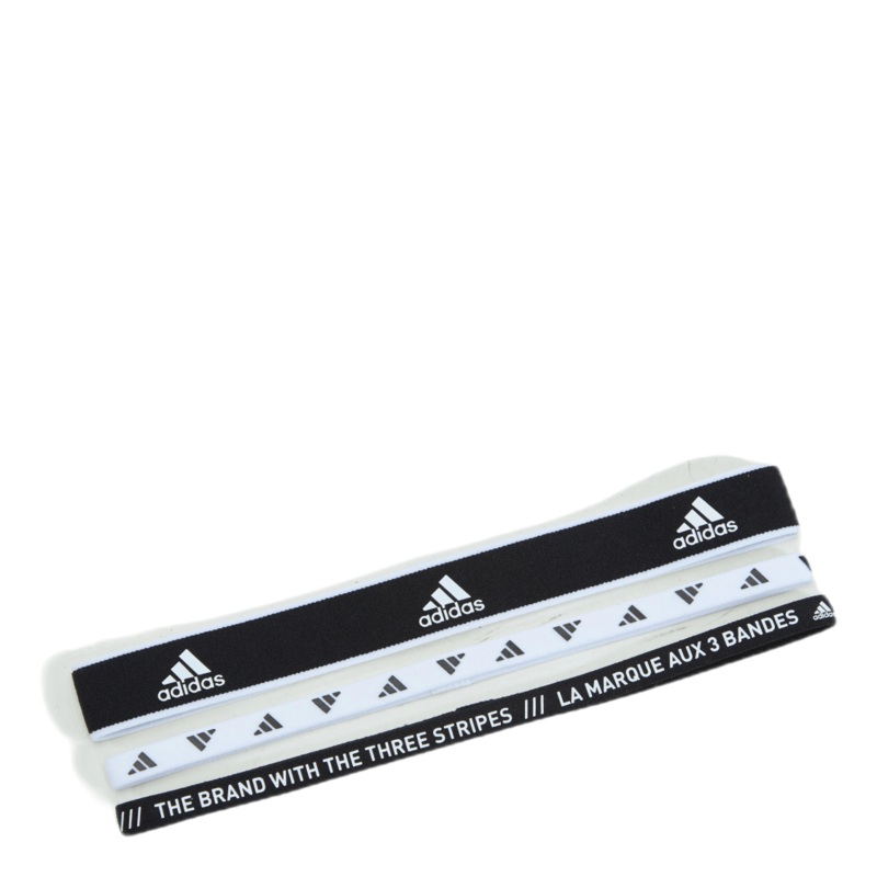 3 Pair Pack Headband Black / White / White