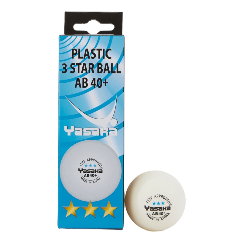 Yasaka Xxx Ab 40+ 3-pack White