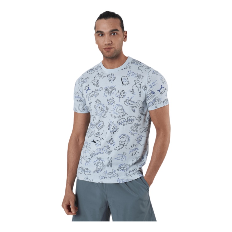 Run Ur Face Off Print Grey|S|M|L|XL