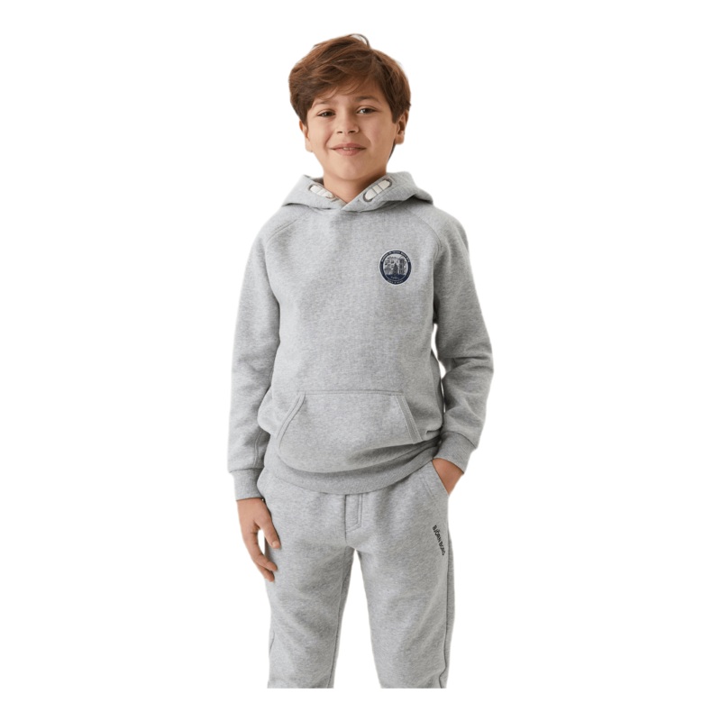 Jr Borg Sport Hoodie Grey|134/140|146/152|158/164|170