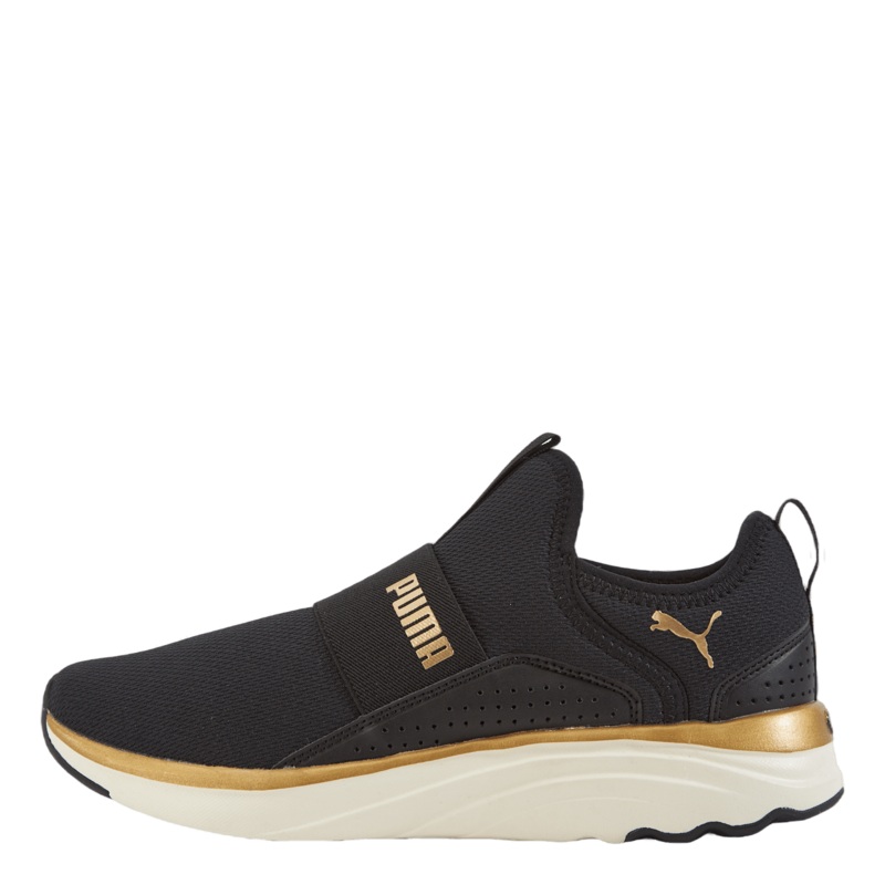 Softride Sophia Slip-on Wn S Puma Black-puma Gold-warm Whit