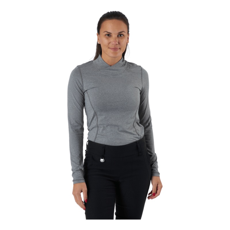Agnes Ls Mock Neck Granite|XS|S|M|L|XL