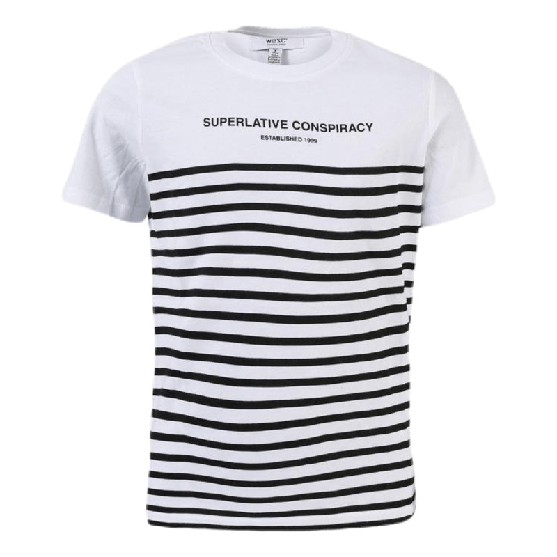 Superlative Conspiracy Stripe Youth White/Black