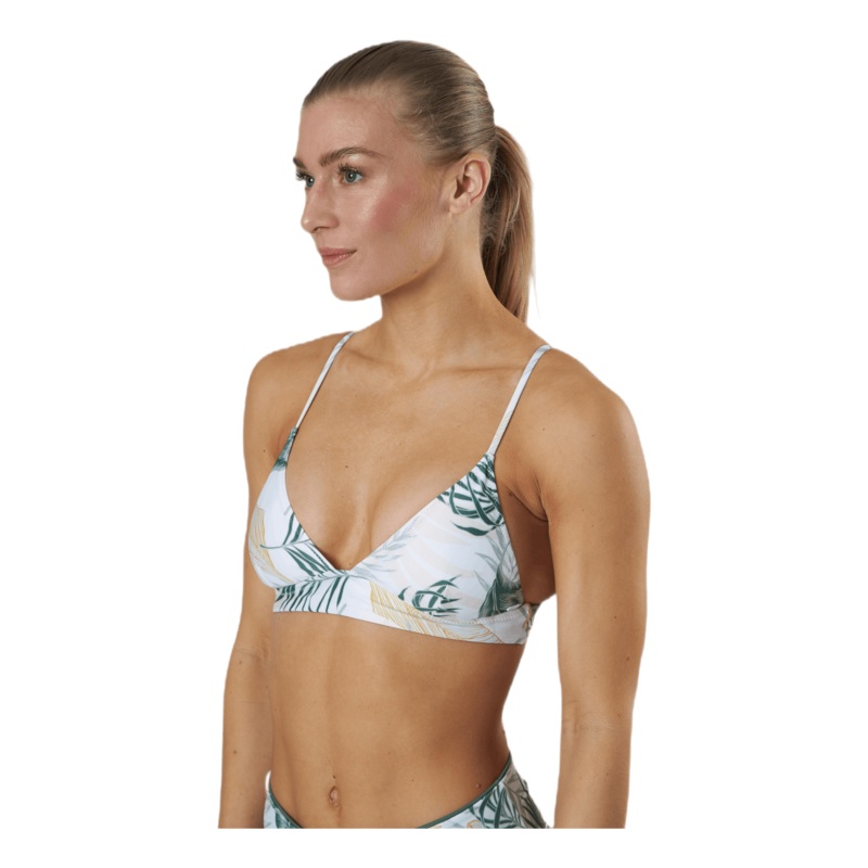 Coastal Palms Longline Triangle White/Green