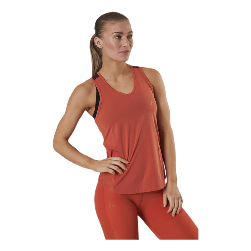 ADV Charge Perforated Singlet Orange/Black