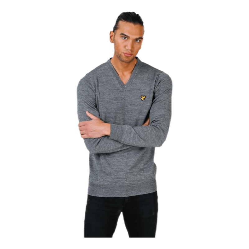 V-Neck Pullover Grey|S|M|L|XL