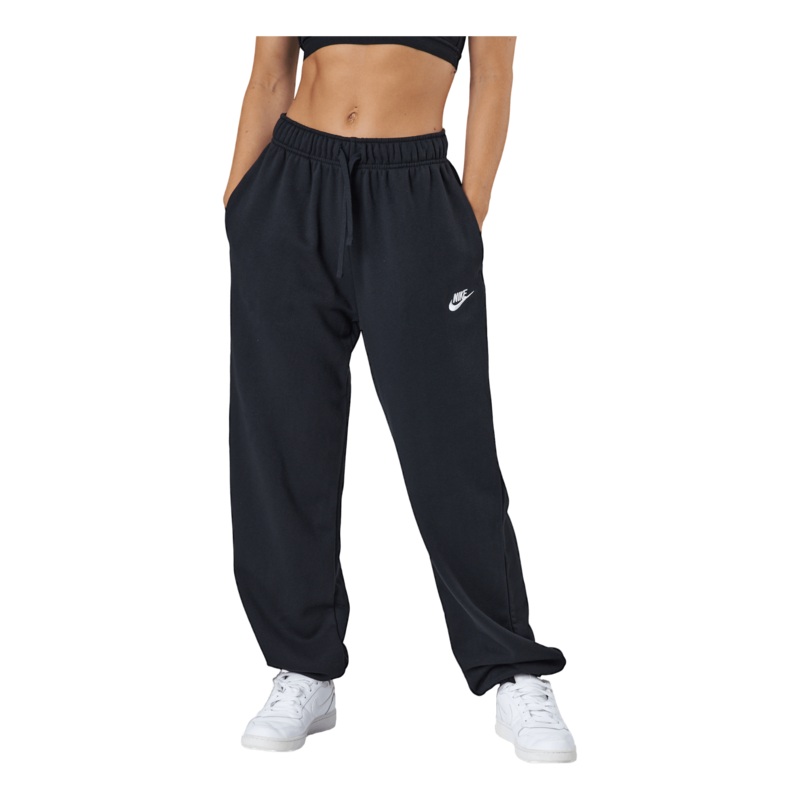 Sportswear Club Fleece Women’s Mid-Rise Pants BLACK/WHITE